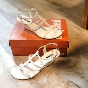 Unlisted Women's White Wedges, Size 7 MED